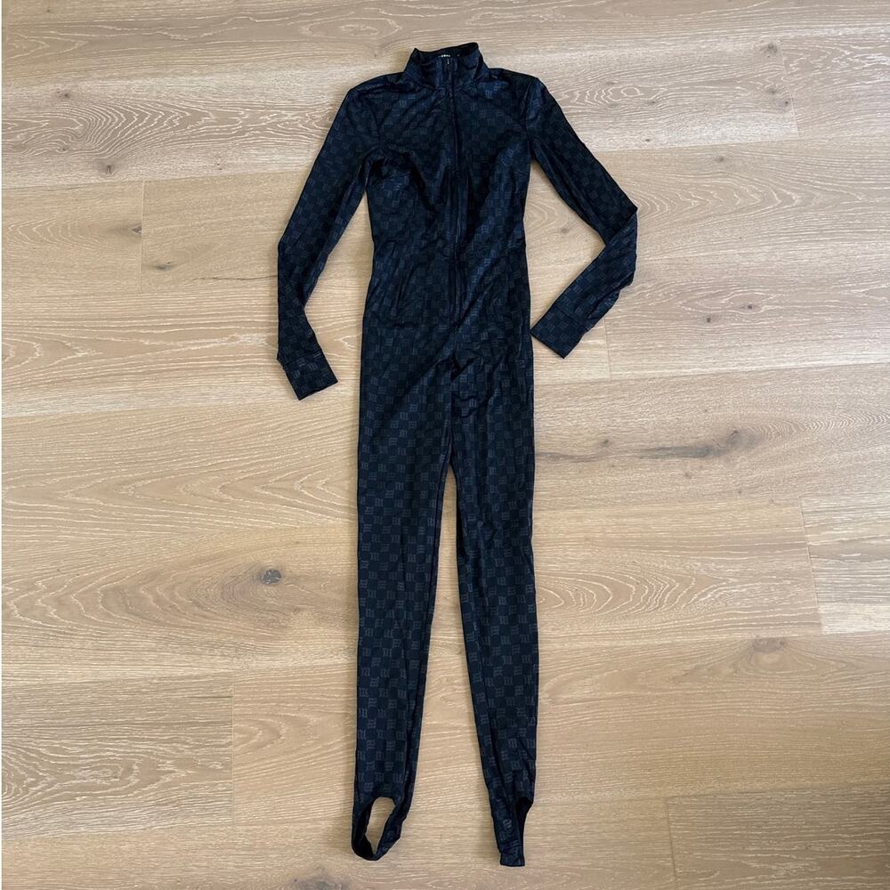 MISBHV Jumpsuit Lycra Monogram Size M Black Gray
